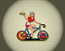 200 Waitress on Bike