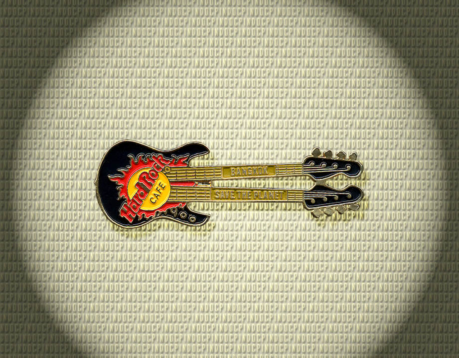 104 Black Doubleneck Guitar