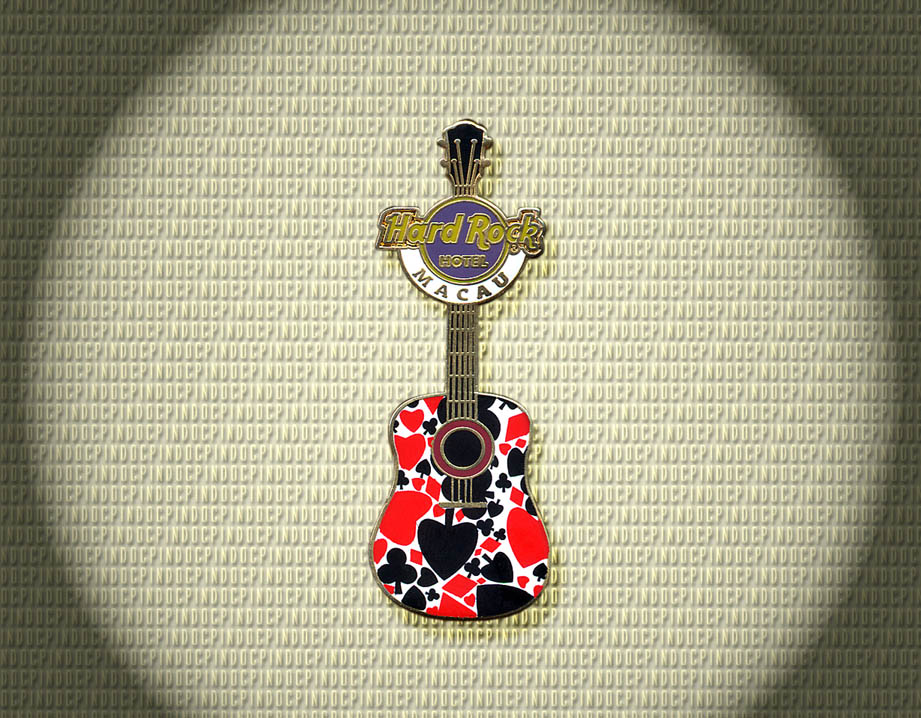 110 Accoustic Card Suits Guitar