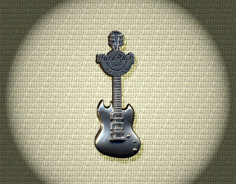106 Silver 2D Guitar